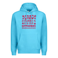 Ocean Blue the magic is in our diference Premium Hoodie - CowhideDigitalArt