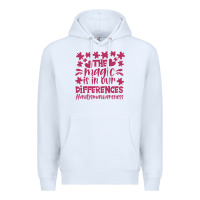 White the magic is in our diference Premium Hoodie - CowhideDigitalArt