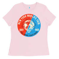 Bubblegum Pink New York World's Fair 196465 Ladies Tee - InspiraDesign