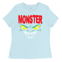 Baby Blue monster Ladies Tee - InspiraDesign