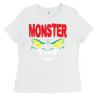 White monster Ladies Tee - InspiraDesign