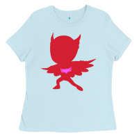 Baby Blue owlette illustration Ladies Tee - InspiraDesign