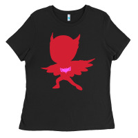 Black owlette illustration Ladies Tee - InspiraDesign