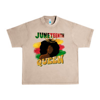 French Oak juneteenth queen black woman afro queen Urban Heavy Tee - CowGirlArtShop