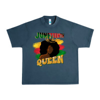 Midnight Navy juneteenth queen black woman afro queen Urban Heavy Tee - CowGirlArtShop