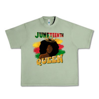 Oil Green juneteenth queen black woman afro queen Urban Heavy Tee - CowGirlArtShop