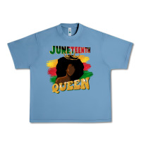 Pebble Blue juneteenth queen black woman afro queen Urban Heavy Tee - CowGirlArtShop