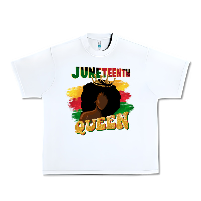 Juneteenth Queen Black Woman Afro Queen Urban Heavy Tee by CowGirlArtShop | Teevron