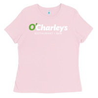 Bubblegum Pink O'Charley's Resto and Bar Ladies Tee - InspiraDesign
