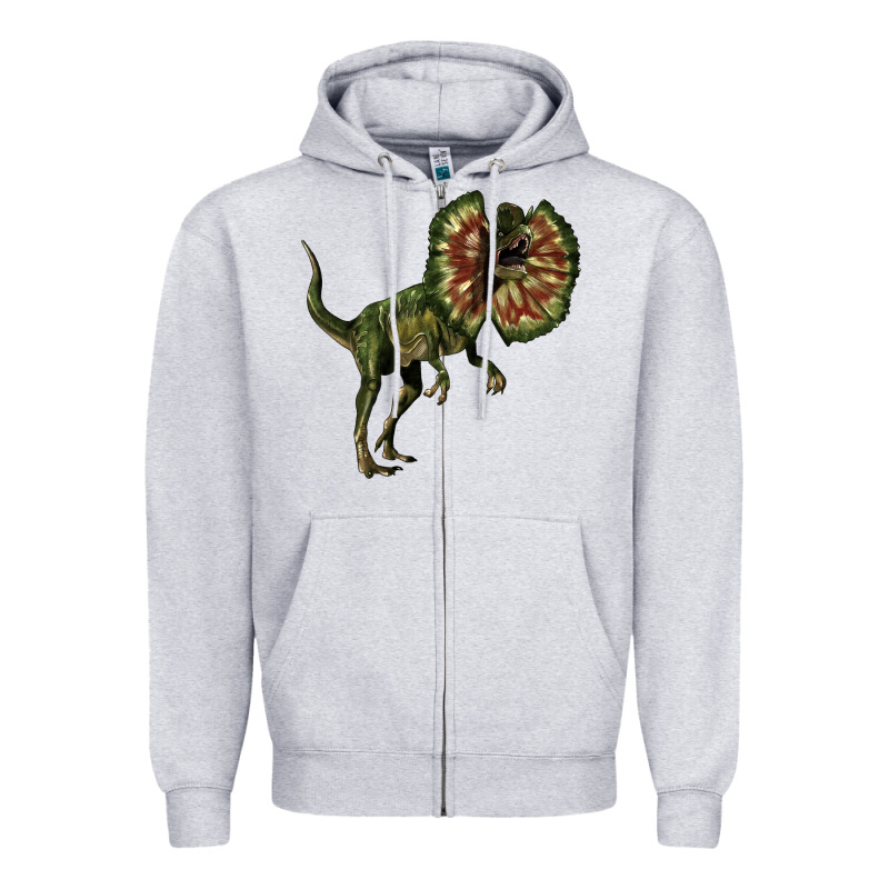 Dilophosaurus Zipper Hoodie by LillyAllenDesigns | Teevron