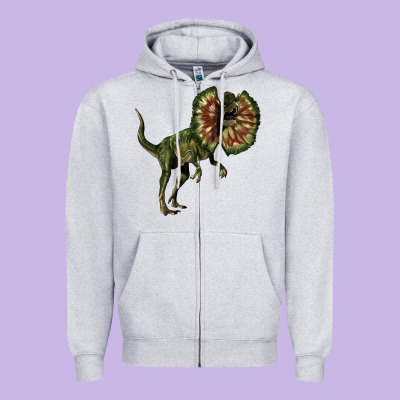 Dilophosaurus Zipper Hoodie Designed By Lillyallendesigns