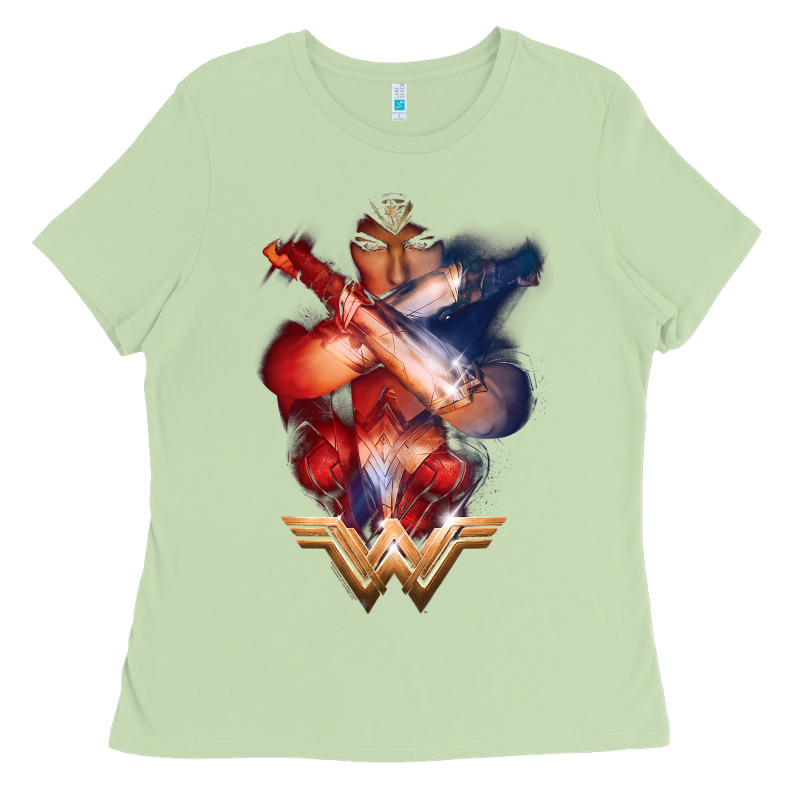 Wonder Woman Movie Arms Crossed T Shirt Ladies Tee by InspiraDesign | Teevron