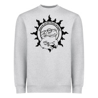 Authentic Church Of The Toad Of Light Psychedlic Frog Licking (distres Heavyweight Sweatshirt | Teevron