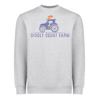Heather Grey diddly farm for men and women Heavyweight Sweatshirt - DesignPulse