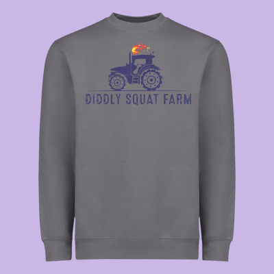 Diddly Farm For Men And Women Heavyweight Sweatshirt Designed By Designpulse