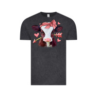Vintage Black valentines day baby calf Vintage Tee - Jasminsmagicworld