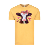 Vintage Mustard valentines day baby calf Vintage Tee - Jasminsmagicworld
