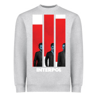 Heather Grey INTERPOL BAN Heavyweight Sweatshirt - DesignPulse
