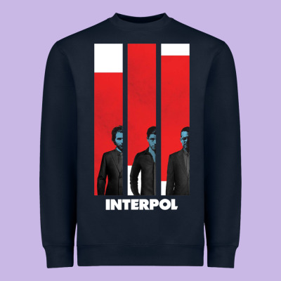 Interpol Ban Heavyweight Sweatshirt Designed By Designpulse