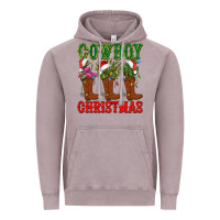 Vintage Zinc cowboy christmas boots cactus Vintage Hoodie - CowGirlArtShop