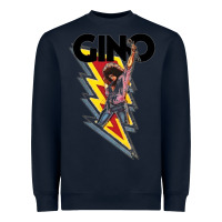 Navy Gino time basketball Heavyweight Sweatshirt - DesignPulse