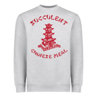 Heather Grey SUCCULENT CHINESE MEAL CHINESE TAKE OUT TAKE AWAY Heavyweight Sweatshirt - DesignPulse