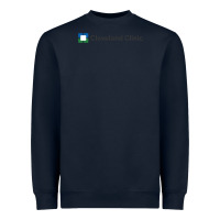 Navy Cleveland clinic Heavyweight Sweatshirt - DesignPulse