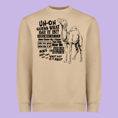 New Hump Day Camel Guess What Day Heavyweight Sweatshirt Designed By Designpulse