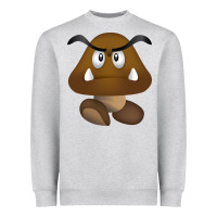 Heather Grey goomba Heavyweight Sweatshirt - DesignPulse