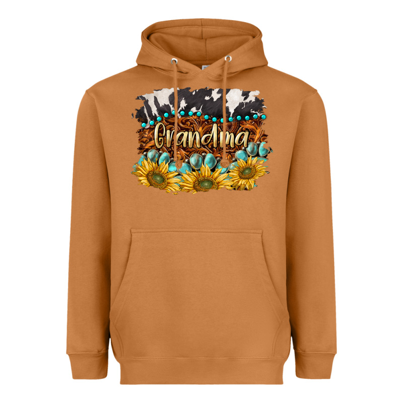 Western Grandma Heavyweight Hoodie by BarkalooDesign | Teevron
