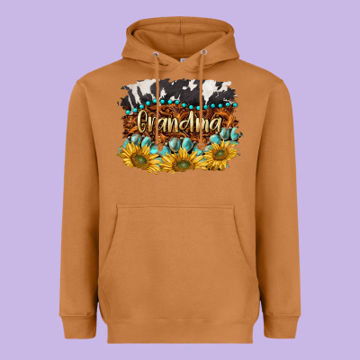 Western Grandma Heavyweight Hoodie Designed By Barkaloodesign