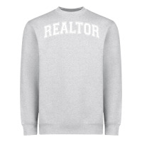 Heather Grey realtor Heavyweight Sweatshirt - DesignPulse