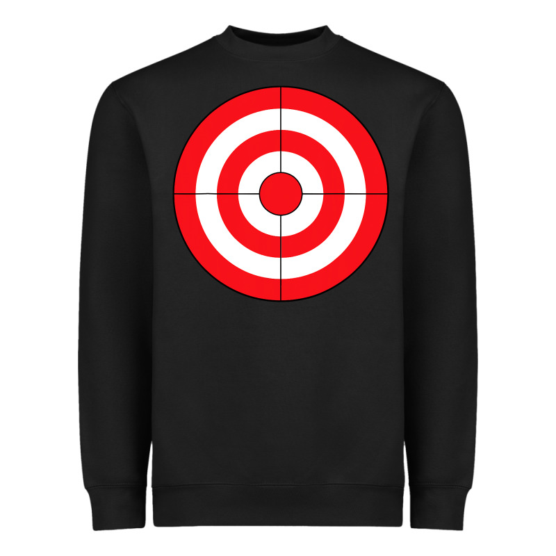 Bulls Eye Target Lazy Diy Halloween Costume Darts Shooting T Shirt Heavyweight Sweatshirt by DesignPulse | Teevron
