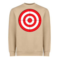 Mushroom bulls eye target lazy diy halloween costume darts shooting t shirt Heavyweight Sweatshirt - DesignPulse