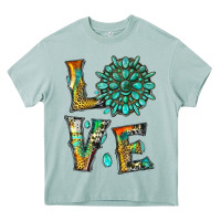 Arona love with gemstone Heavy Core Tee - Artiststas