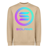 Mushroom solana crypto sol coin blockchain decentralized application long sleev Heavyweight Sweatshirt - DesignPulse