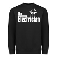 Black the electrician the godfather parody design hipste Heavyweight Sweatshirt - PixelWave