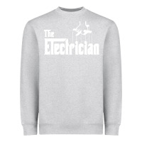 Heather Grey the electrician the godfather parody design hipste Heavyweight Sweatshirt - PixelWave