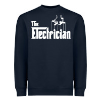 Navy the electrician the godfather parody design hipste Heavyweight Sweatshirt - PixelWave