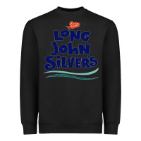 Black #long john silvers Heavyweight Sweatshirt - PixelWave