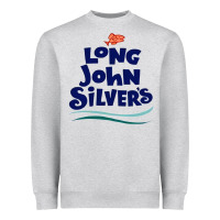 Heather Grey #long john silvers Heavyweight Sweatshirt - PixelWave