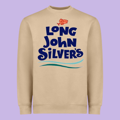 #long John Silvers Heavyweight Sweatshirt Designed By Pixelwave