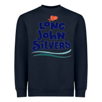 Navy #long john silvers Heavyweight Sweatshirt - PixelWave