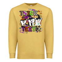 Antique Gold trick or teeth Premium Sweatshirt - BarkalooDesign