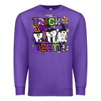 Purple trick or teeth Premium Sweatshirt - BarkalooDesign