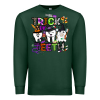 Sports Green trick or teeth Premium Sweatshirt - BarkalooDesign
