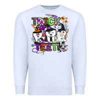White trick or teeth Premium Sweatshirt - BarkalooDesign