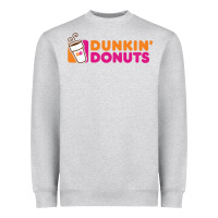 Heather Grey Dunkin'donuts Heavyweight Sweatshirt - PixelWave