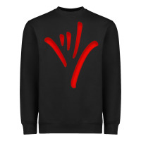 Black asl (american sign language) tshirt  i love you classic Heavyweight Sweatshirt - PixelWave