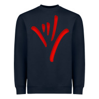 Navy asl (american sign language) tshirt  i love you classic Heavyweight Sweatshirt - PixelWave